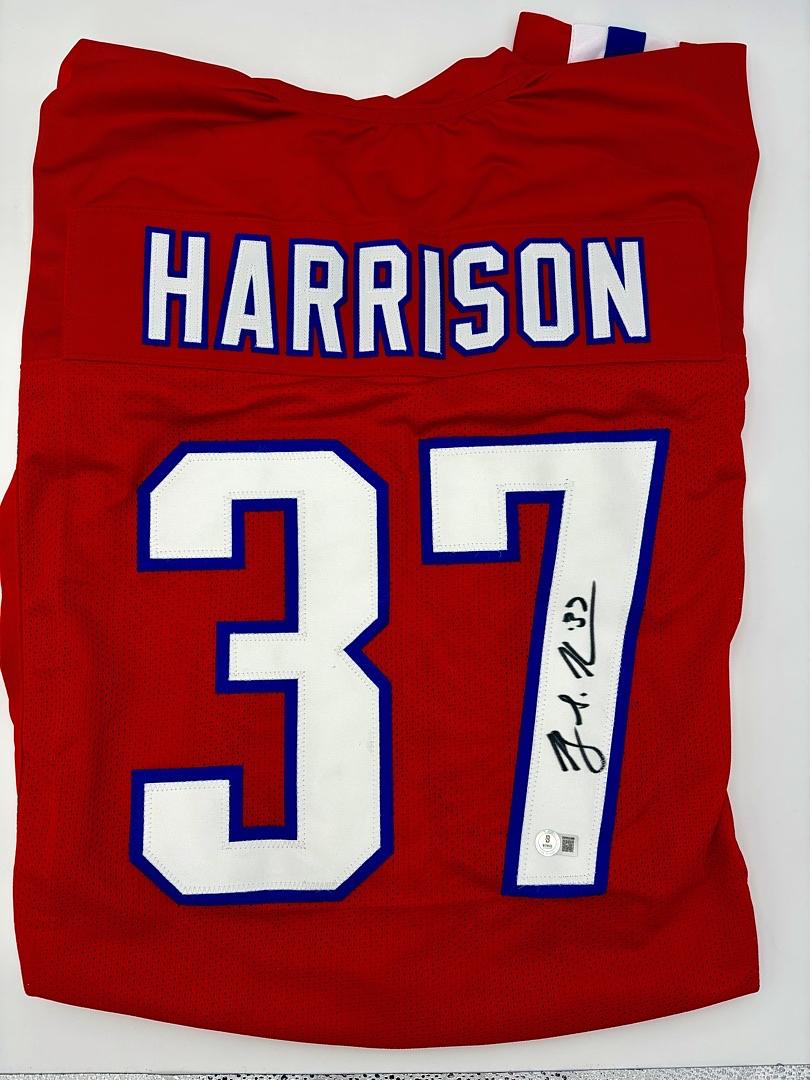 Rodney Harrison signed Patriots jersey - Beckett COA
